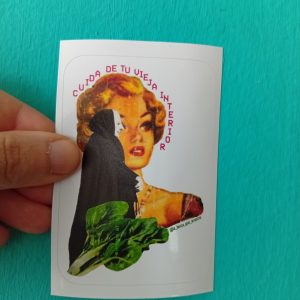 Cuida tu vieja interior (pegata)