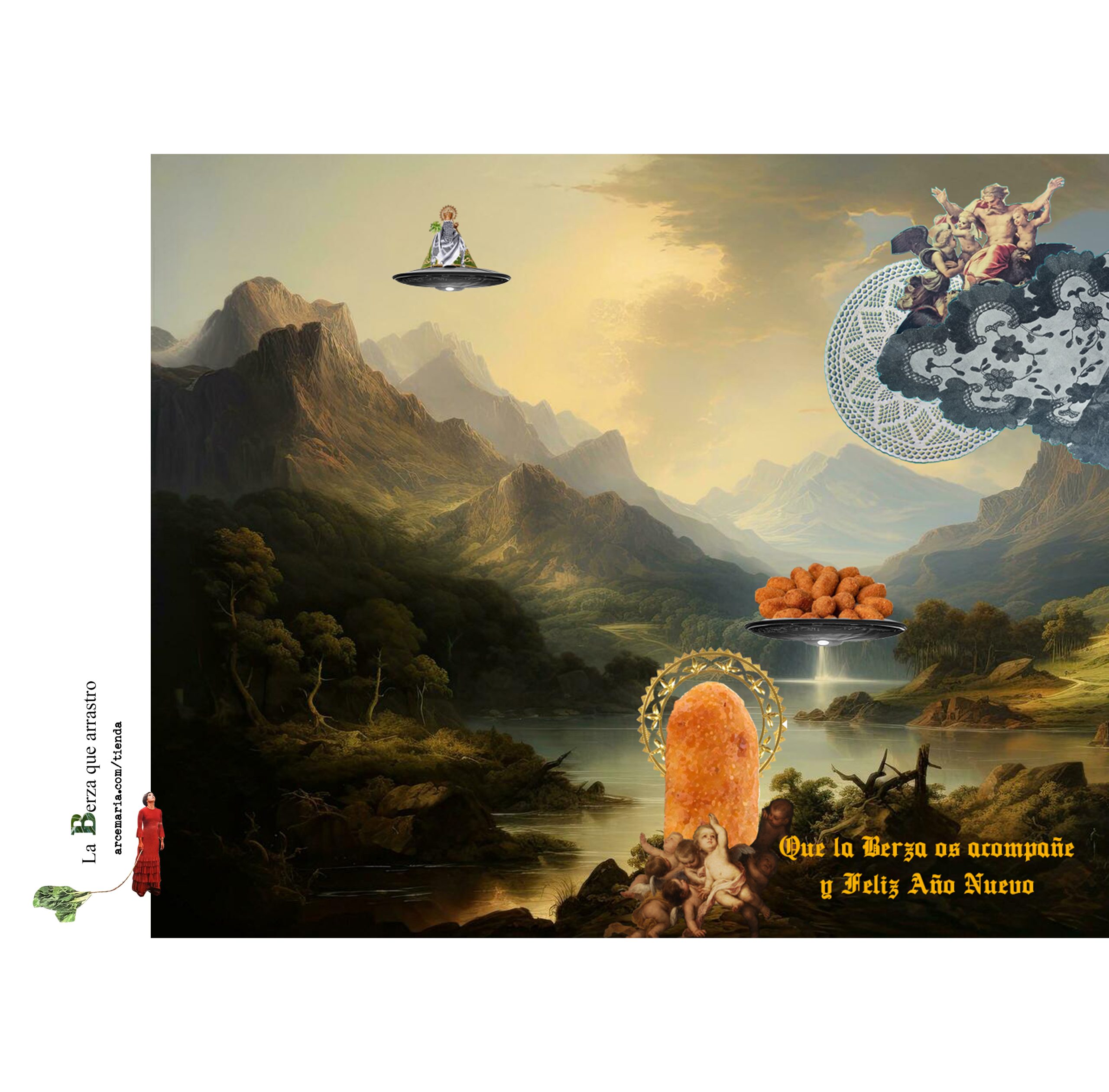 Tarjeta de Año Nuevo Croquetina