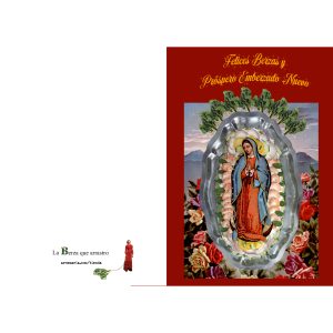 Tarjeta de Año Nuevo Virgen de Guadalupe